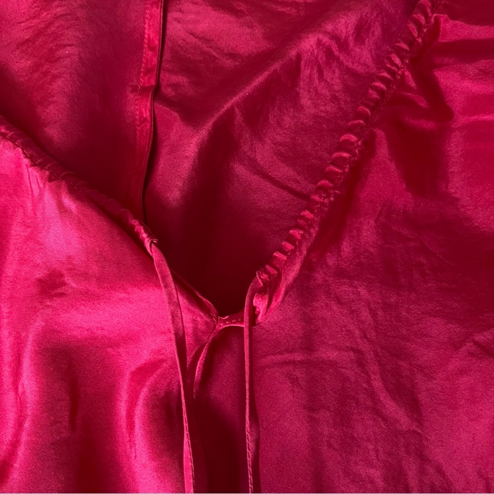Vintage Y2K Red Silk Blouse - Picture 3 of 4